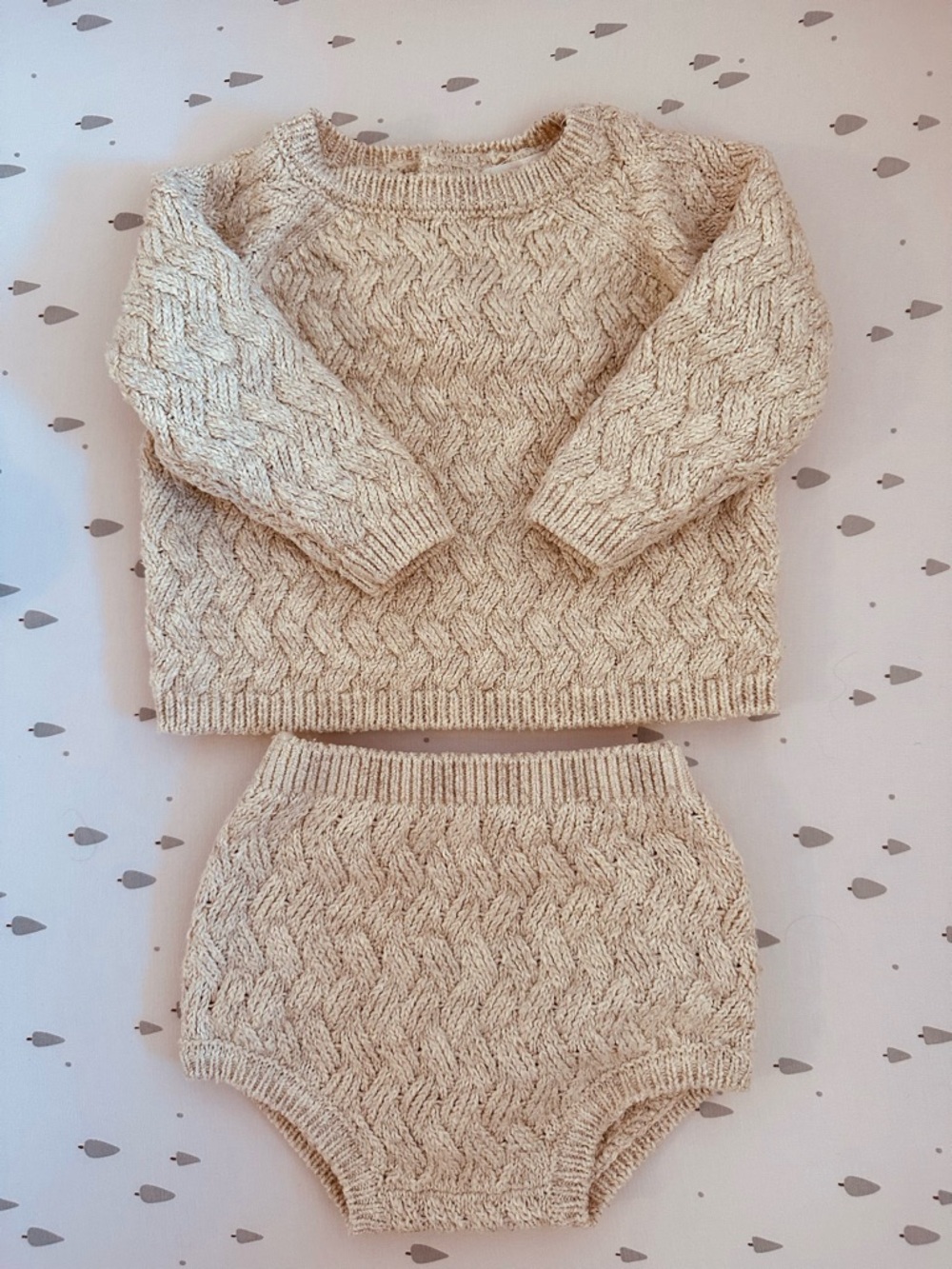 Quincy Mae Mira Heathered Yellow Knit SET